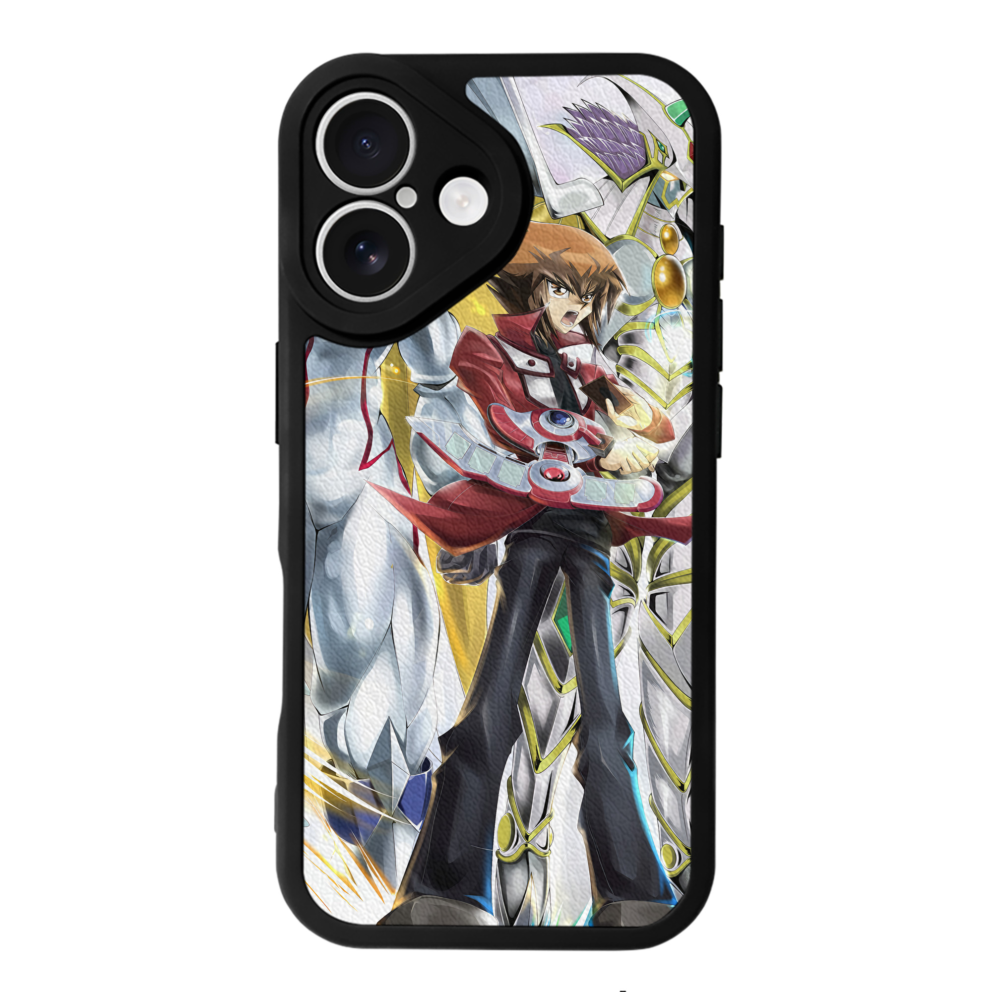 （画像用） 遊☆戯☆王 Yu-Gi-Oh! 【iPhone 16シリーズ対応】シリコンスマホケース（レザー調） 材質：シリコン